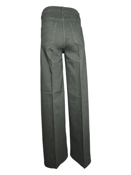 pantalone donna largo in gabardina di cotone militare Atelier Cigala's | 138-TGS15128